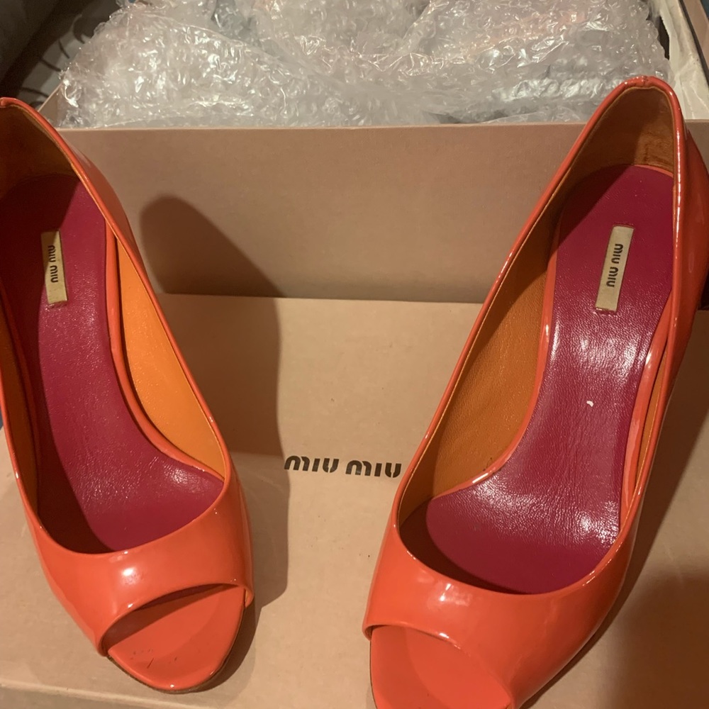 Miu Miu Open Toe Sandal With Box - image 1